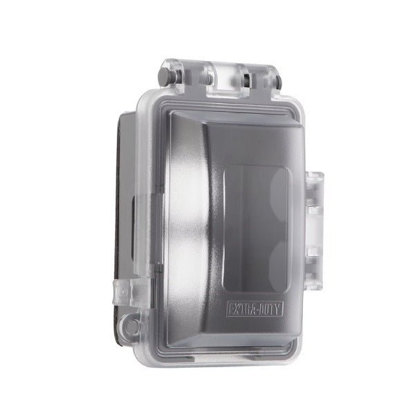 1-Gang Electrical Component in White Bubble Cover