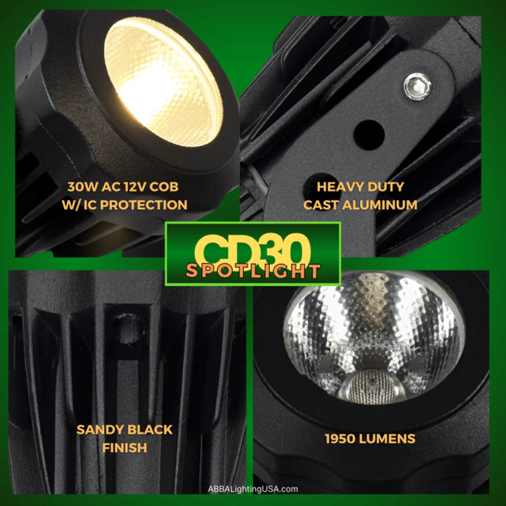 30W Integrated LED Aluminum Spot Up Light - Abba Lighting USA