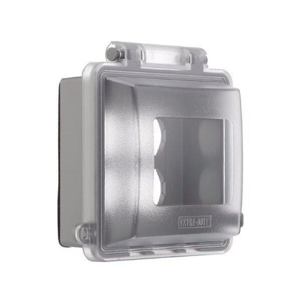 2-Gang Electrical Component in White