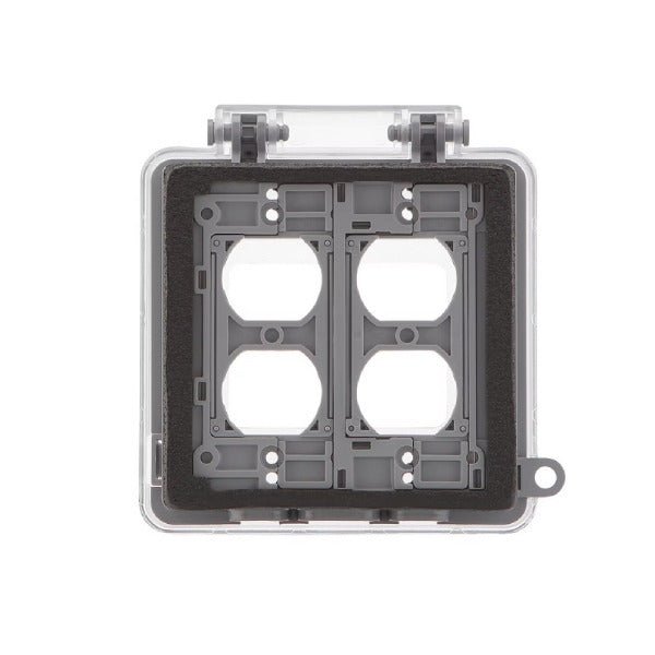 2-Gang Electrical Component in White