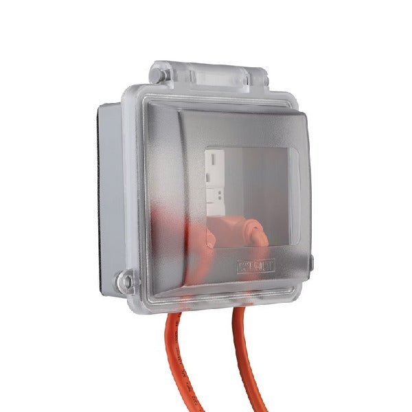 2-Gang Electrical Component in White