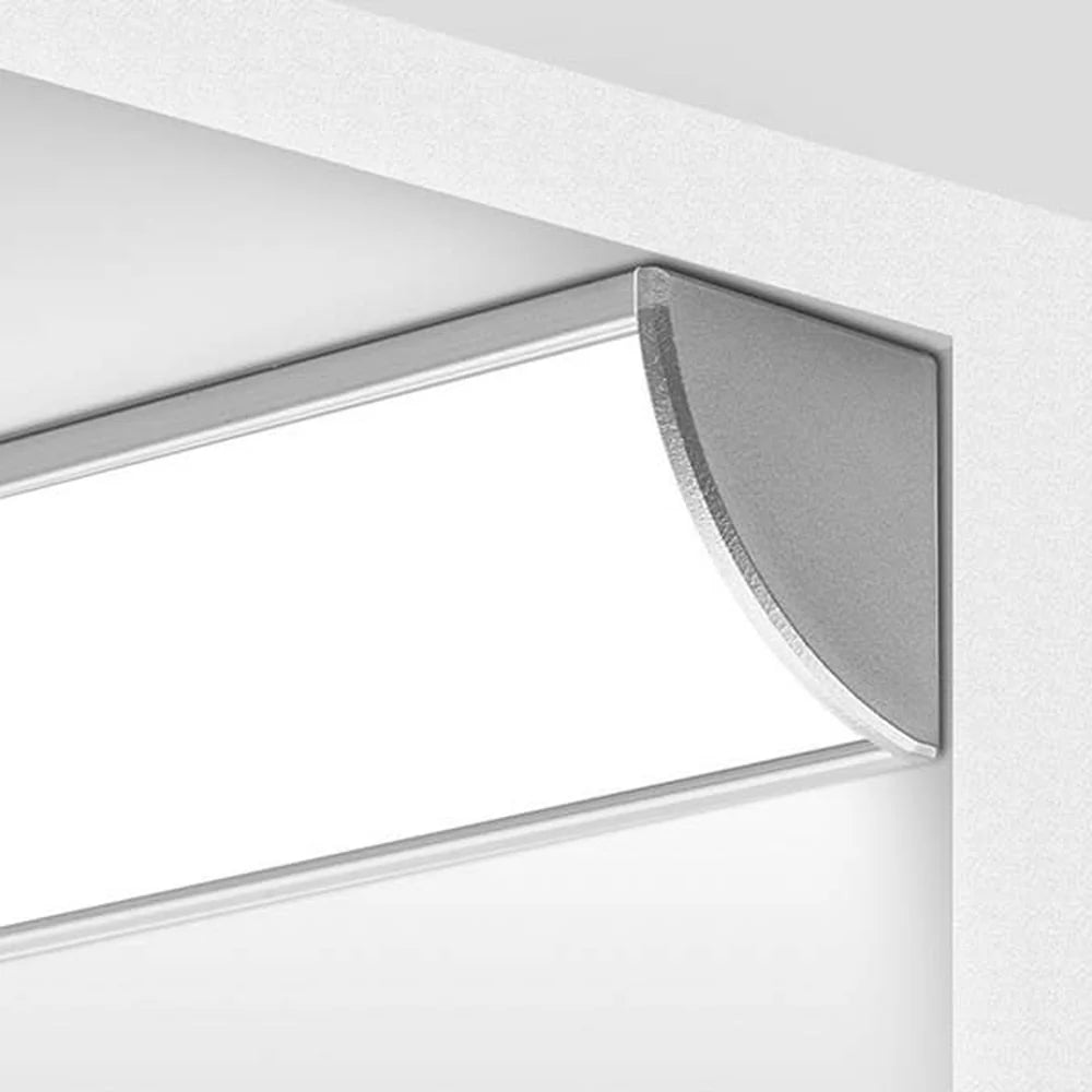 5/8" Milky Corner Aluminum Channel - Abba Lighting USA