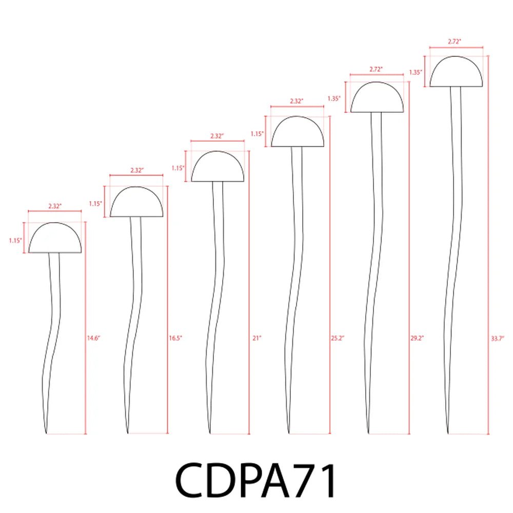 18W Mushroom Path Light - Abba Lighting USA