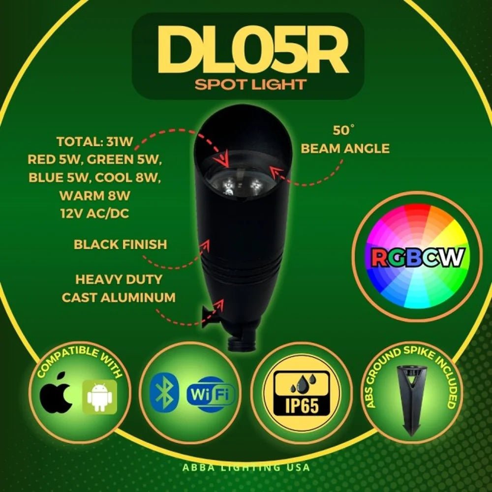 RGB+CCT Wifi Up Light - Abba Lighting USA
