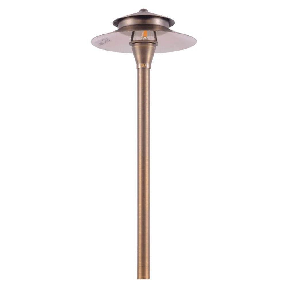 Natural Heavy Duty Cast Brass Outdoor Path Light- Abba Lighting USA