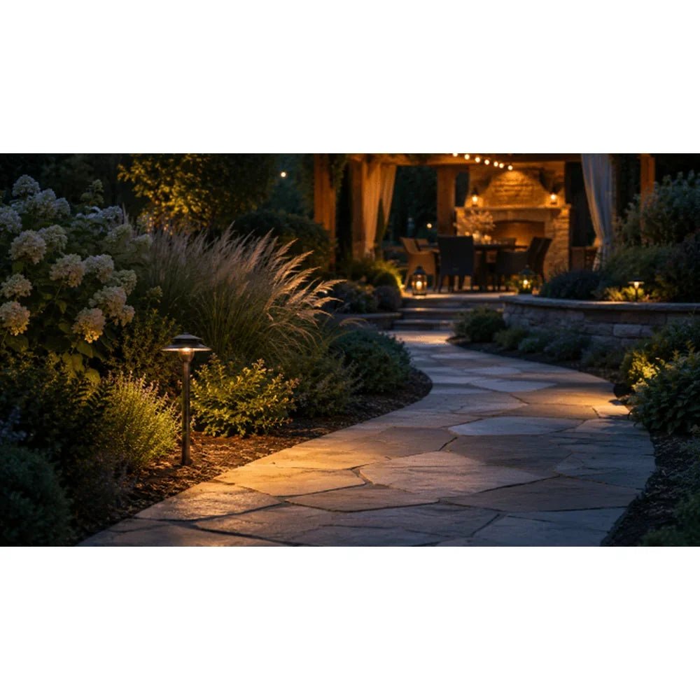 Dark Brass Heavy Duty Cast Path Light IP65 Waterproof - Abba Lighting USA