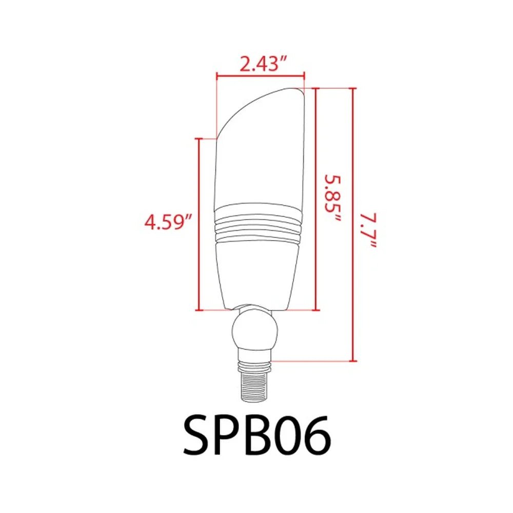 Bullet Heavy Duty Cast Brass SPB06 Up Light - Abba Lighting USA