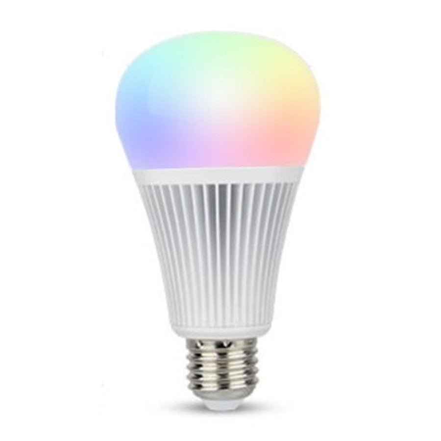 Lighting product image featuring a19, a19-rgb-cct-colors
