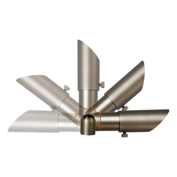 Abba Lighting built-in LED brass up light adjustable for optimized positioning