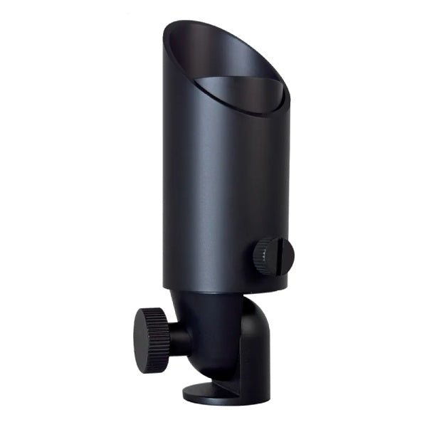 Abba Lighting built-in LED dark brass up light front view for aesthetic assessment