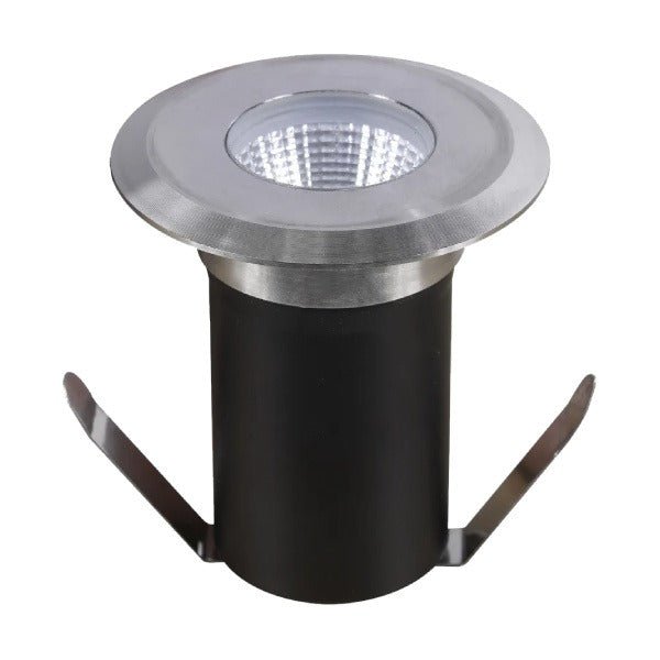Abba Lighting DM52 small round built-in LED well light stainless steel construction