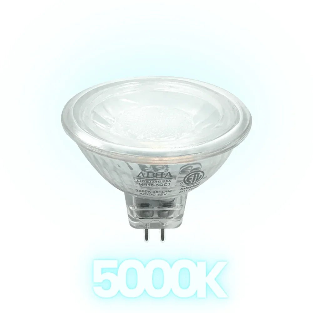 5W MR16 LED Bulb 38° IP65 Waterproof ETL Listed Outdoor - Abba Lighting USA