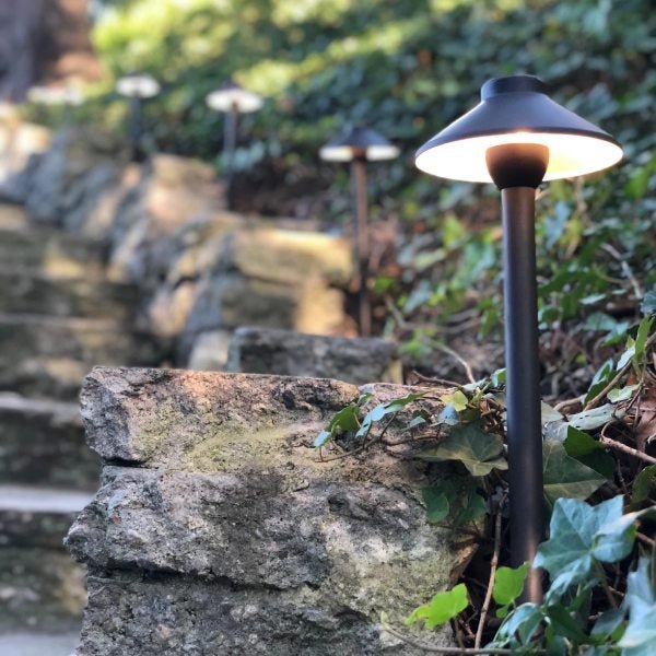 Abba Lighting PLB02 bronze LED path light outdoor application with protection