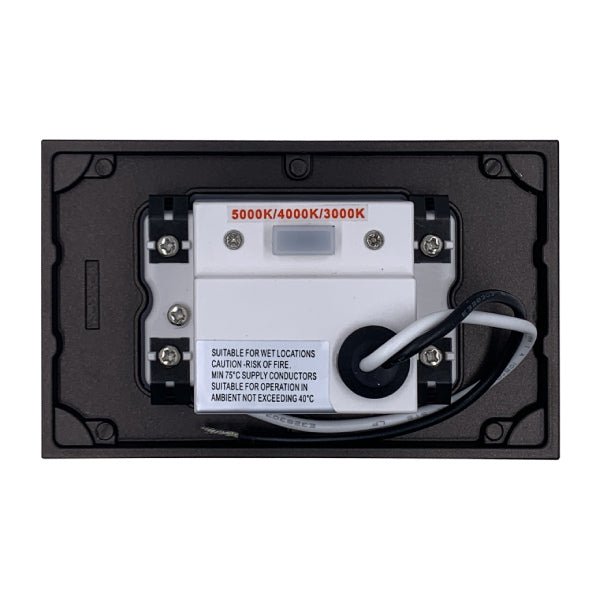 Abba Lighting Step Light STA07 Smooth Built-In LED Black
