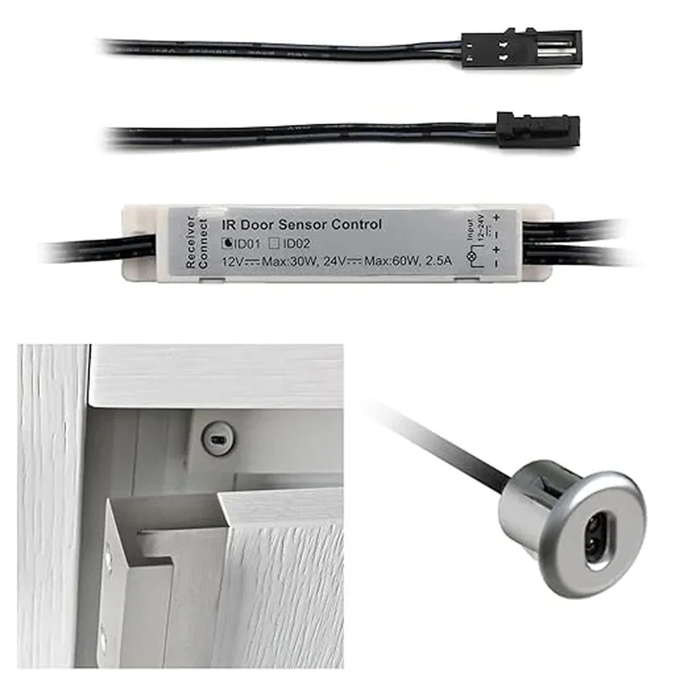Silver Motion Sensor Light Switch for Closet & Under Cabinet - ADV