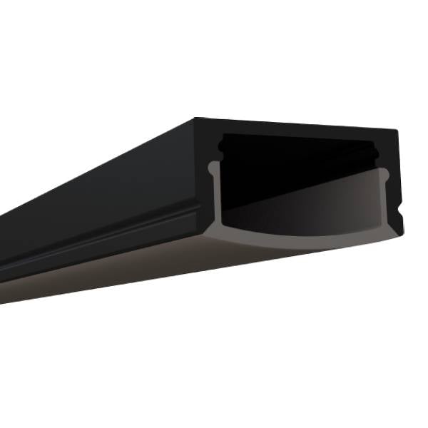11/16" Low Profile Black Lens Slim Line 8' LED Channel - Alberko