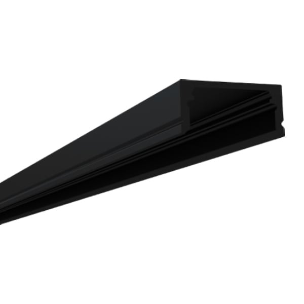 11/16" Low Profile Black Slim Line 8' LED Channel - Alberko