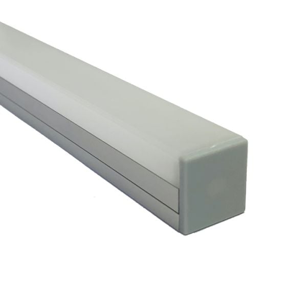 13/16" Square Milky 8' LED Channel - Alberko