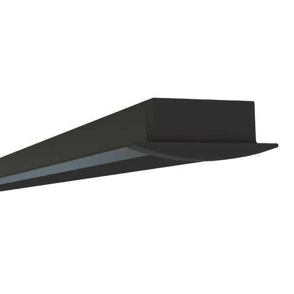 15/16" Black Lens Shallow Recessed 8' LED Channel - Alberko