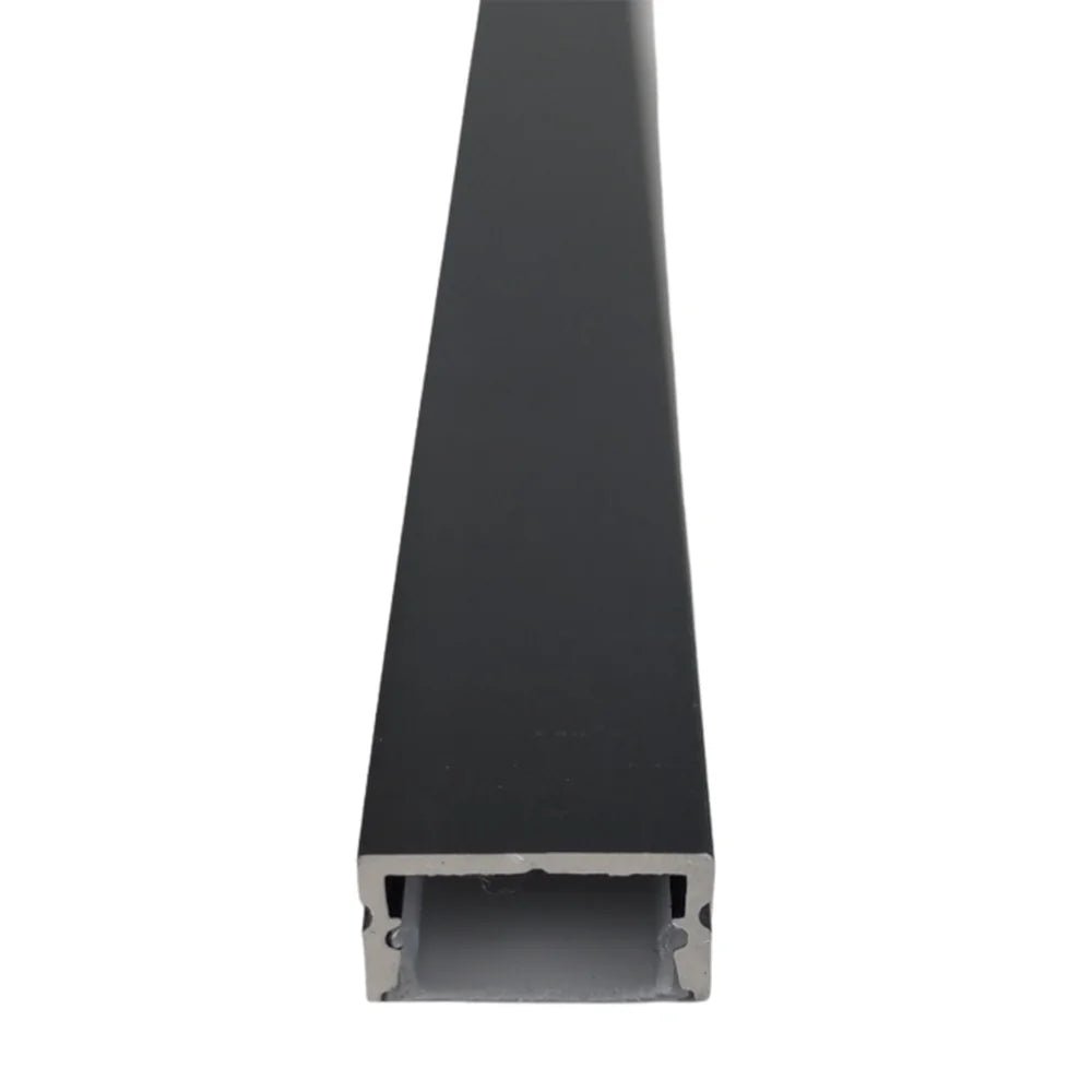 9/16" Low Profile Black Aluminum Channel - Abba Lighting USA