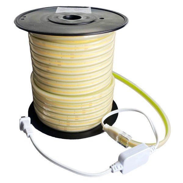 110V COB LED strip on reel with emergency lighting capability