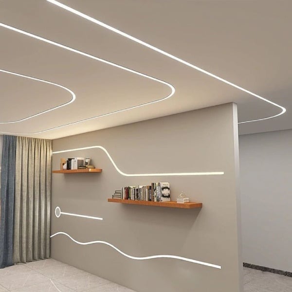 9/16" Side Bend Mud-in Aluminum Channel - Richee Lighting