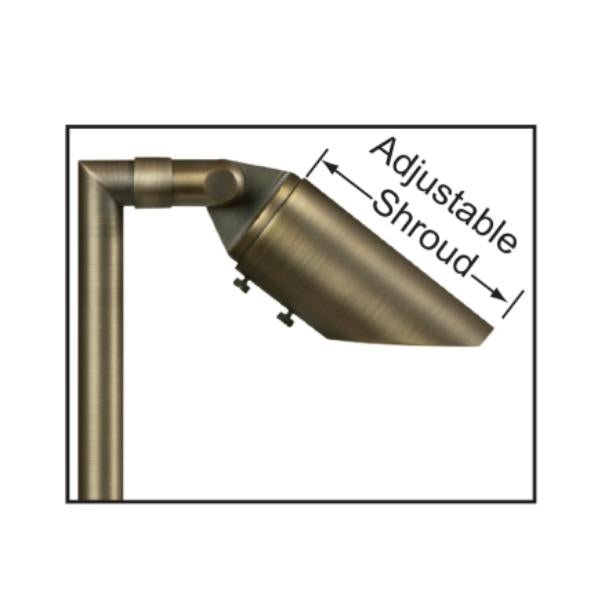 CL 732B antique bronze shroud path light for superior protection