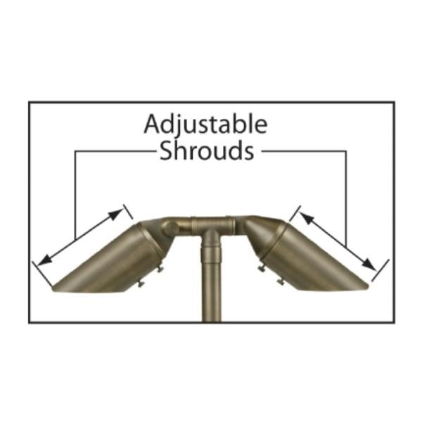 CL 732B T antique bronze shroud path light for optimal performance