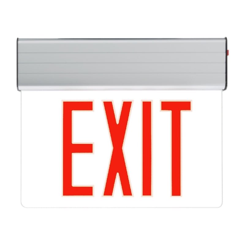 Exit red 1-fixture LED lighting with energy-efficient performance for safety applications