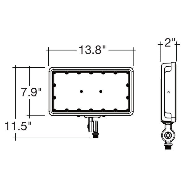 Envision LED Flood Light 150W Knuckle Mount for outdoor area and parking lot lighting