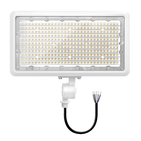 100/120/150W Tri-Power Tri-Color Knuckle Mount LED Flood Light w/ Photocell - Envision LED