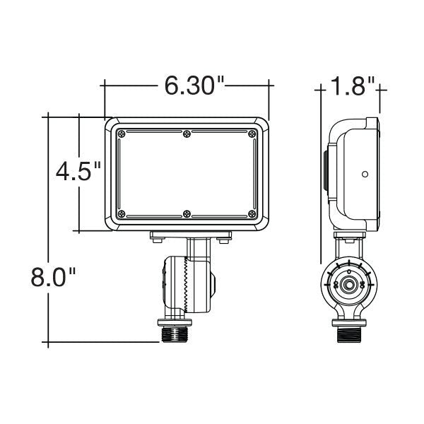 Envision LED Flood Light 30W Mini Area Light for outdoor area and parking lot lighting