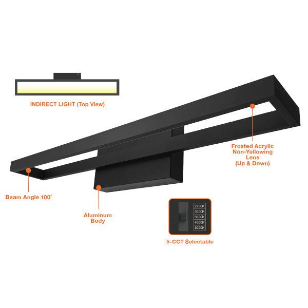 Envision Vanity Light Nickel for vanity lighting
