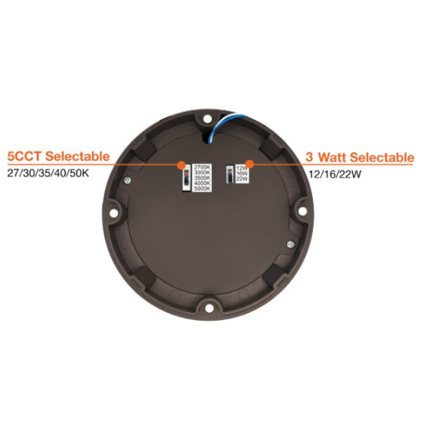 Multi-color LED bollard with selectable wattage options for flexible lighting
