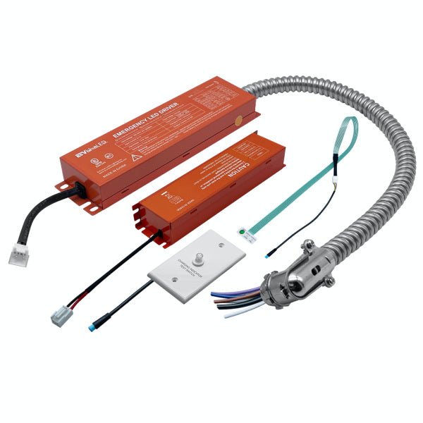 Battery operated LED emergency lighting 0-10V