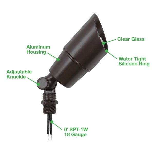 Envision In-Ground Well Light - Oil Rubbed Bronze Hood