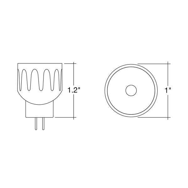 2.5W MR8 Wet Location LED Bulb - Envision LED