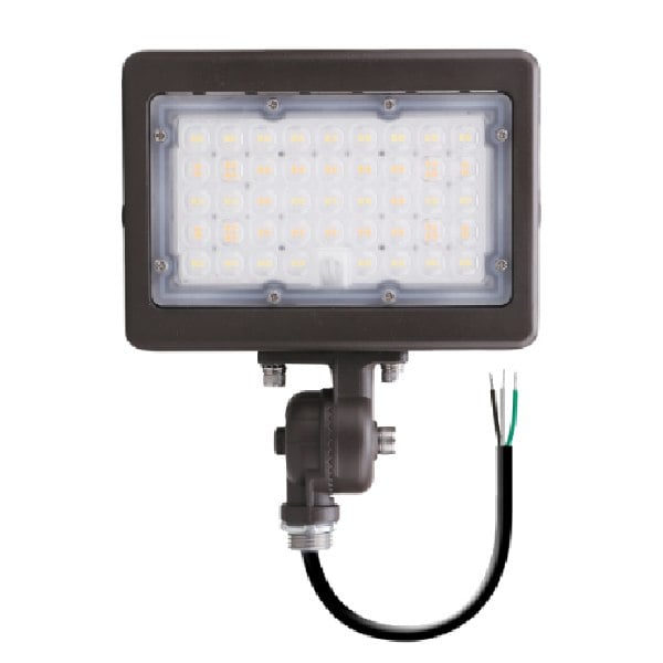 35W/50W Dual-Power Tri-Color Knuckle Mount LED Flood Light w/ Photocell - Envision LED