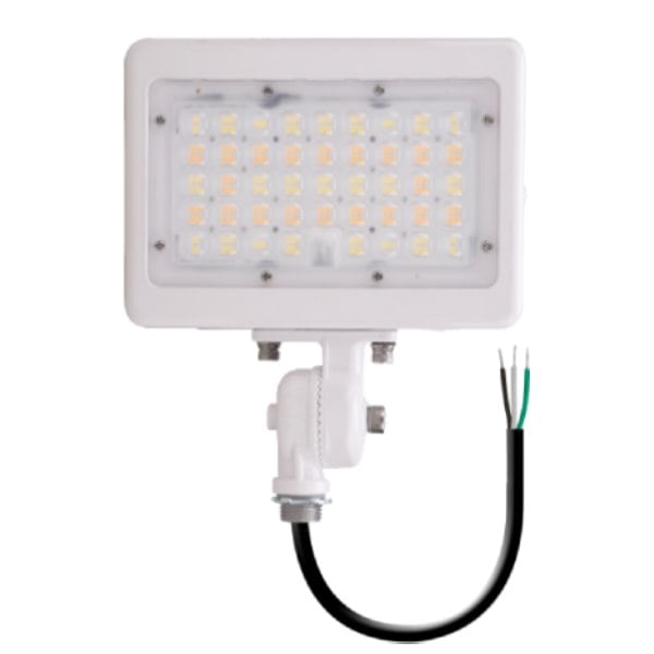 35W/50W Dual-Power Tri-Color Knuckle Mount LED Flood Light w/ Photocell - Envision LED