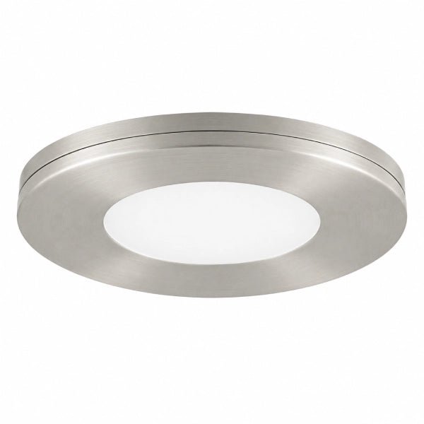 Nickel slim puck under cabinet light offering durable and elegant lighting solutions