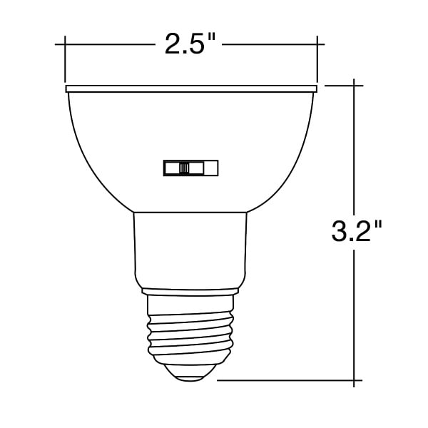 PAR20 7W 5CCT Dimmable LED Bulb - Envision LED