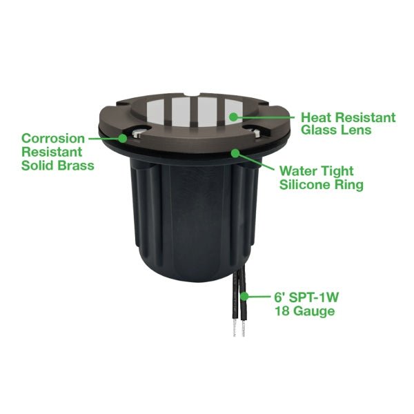 Envision In-Ground Well Light - Oil Rubbed Bronze Hood