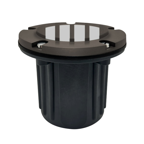 Solid Brass In-Ground Ribbed Lens Well Light - Envision LED