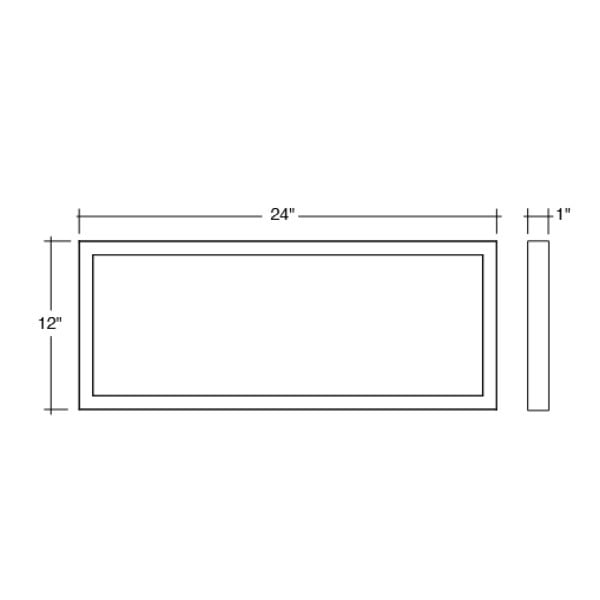22W 1X2 Multi-Color Surface Mount Fixture - Envision LED