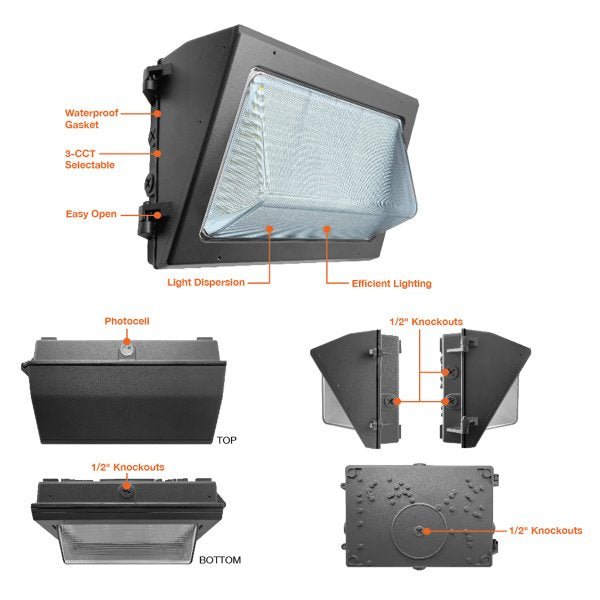 Envision LED Wall Pack for exterior building mounting
