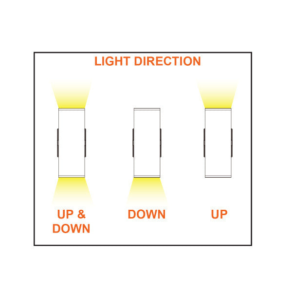 22/29/35W 6" Tri-Color Up and Down Light w/ Photocell - Envision LED