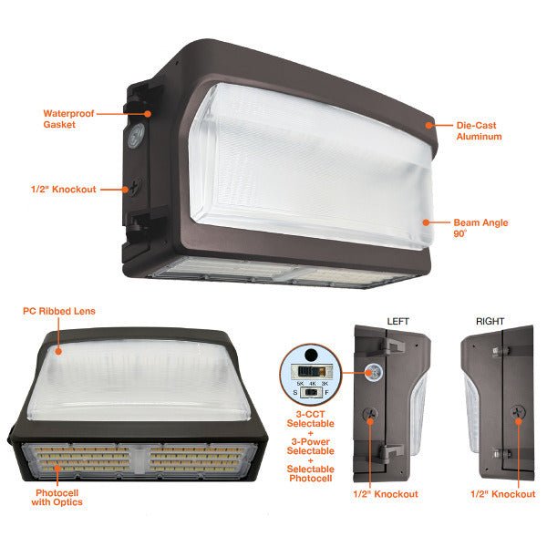 Envision LED Wall Pack Full Cut-Off for exterior building mounting