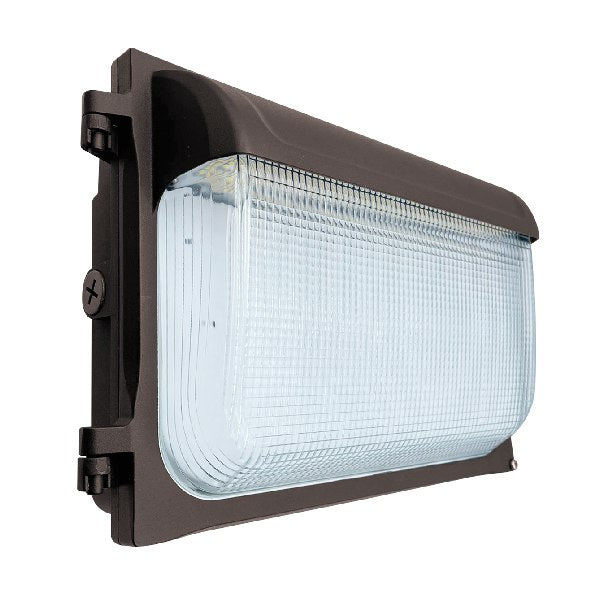80/100/120W Tri-Color Slim Cutoff LED Wall Pack w/ Photocell - Envision LED