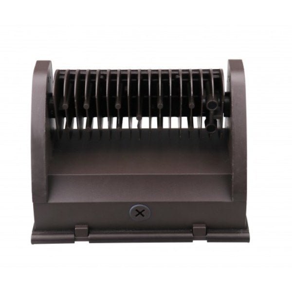 Back view of adjustable 25W tri-color wall pack LED light design features