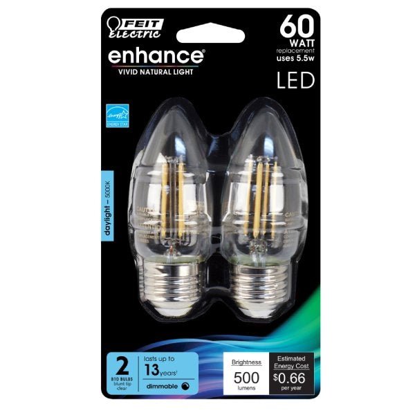 Lighting product image featuring ft, ft-e26-5.5w-tor-50k-2p-box